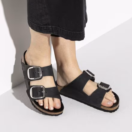 Arizona Big Buckle Leather Sandal - Women's