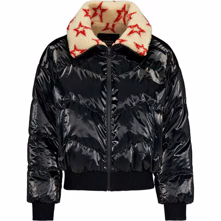 Reversible Metallic Shearling Jacket - Women's