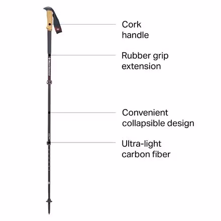 Alpine Carbon Cork Trekking Poles - Women's