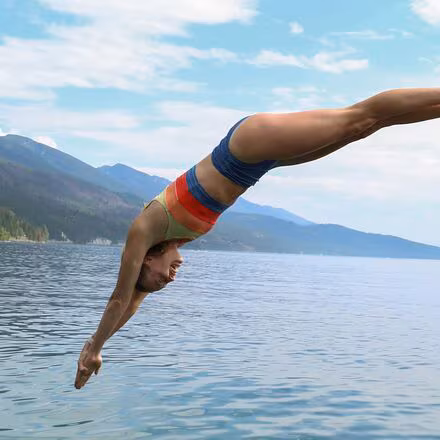 High Leg Ruched Bikini Bottom - Women's