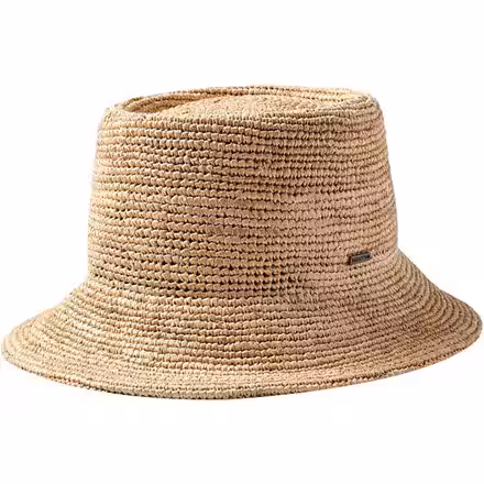 Ellee Straw Packable Bucket Hat - Women's