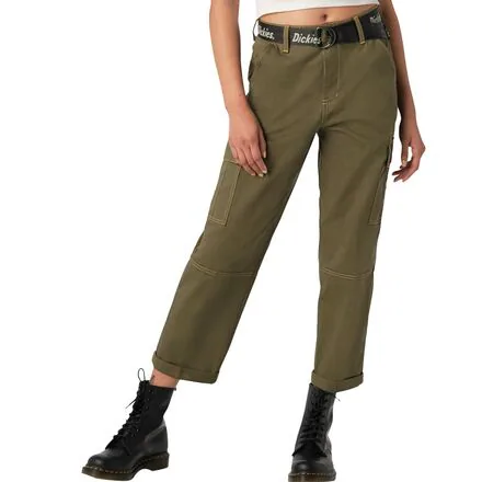 Relaxed Fit Cropped Cargo Pant - Women's