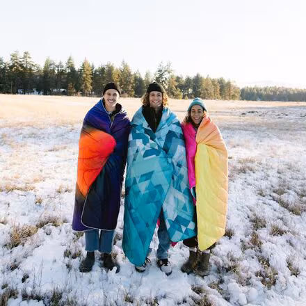 Original Puffy 1-Person Blanket - Geo Blue