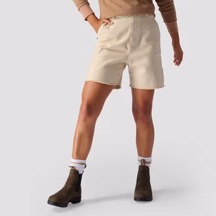 Cotton Canvas Workwear Short - Women's