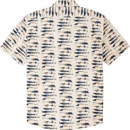 Washed Short-Sleeve Feather Cloth Shirt - Men's