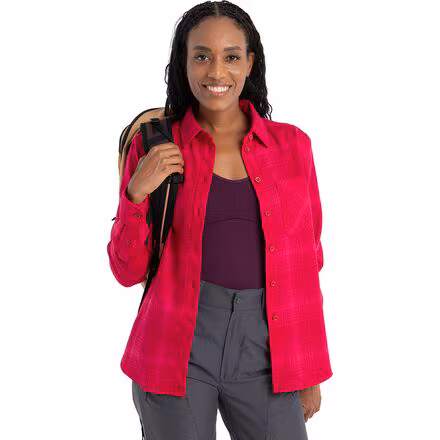 Merino 200 Dawnder Plaid Flannel Shirt - Women's