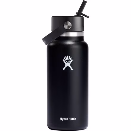 32oz Wide Mouth Flex Straw Water Bottle