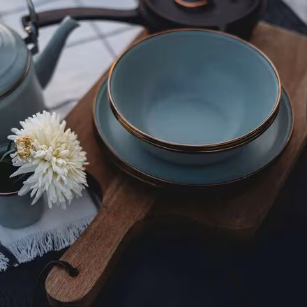 Enamel Plate Set of 2