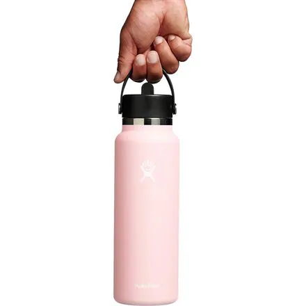 40oz Wide Mouth Water Bottle + Flex Straw Cap