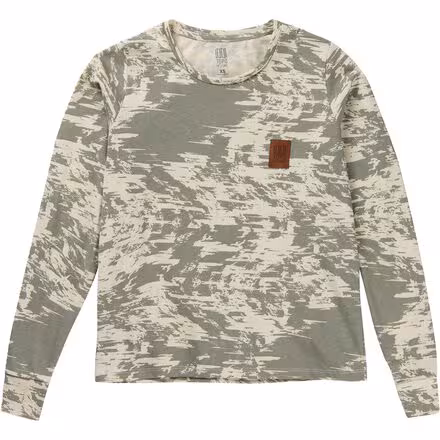 Fracture Print Label Long-Sleeve T-Shirt - Women's