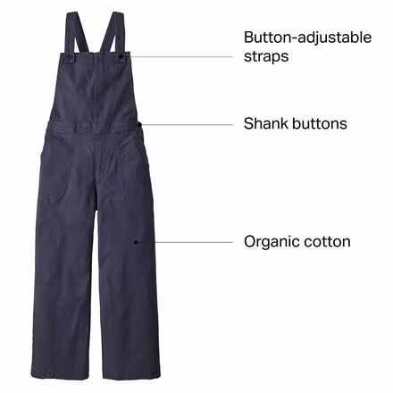 Stand Up Cropped Overalls - Women's