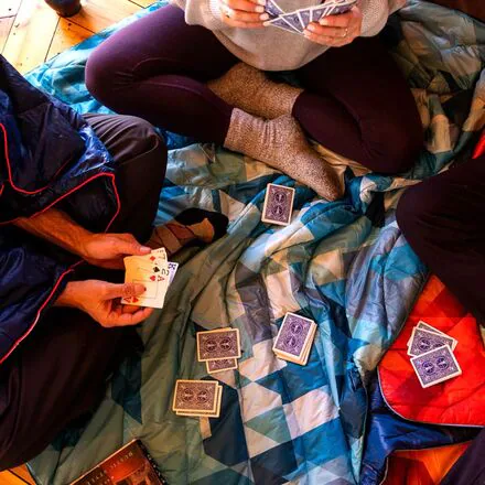 Original Puffy 1-Person Blanket - Geo Blue