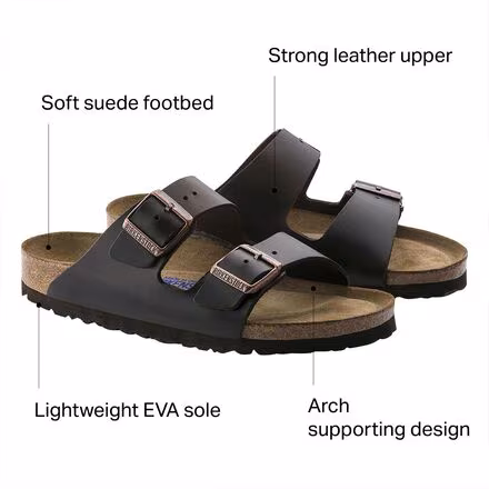 Arizona Soft Footbed Leather Sandal - Men's