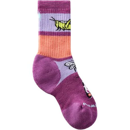 Hike Full Cushion Garden Bugs Pattern Crew Sock - Kids'