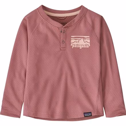 Capilene Midweight Henley Baselayer Top - Infant Girls'