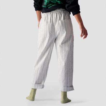 Textured Cotton Pull On Pant - Women's