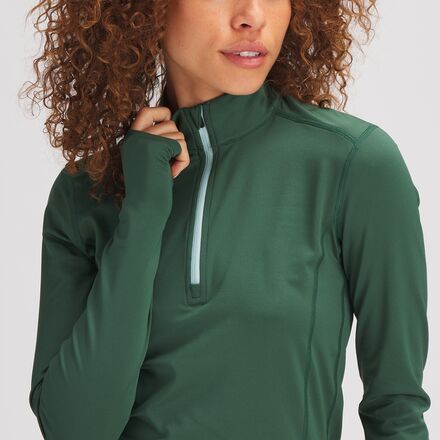 Lightweight Poly 1/4-Zip Baselayer Top - Women's