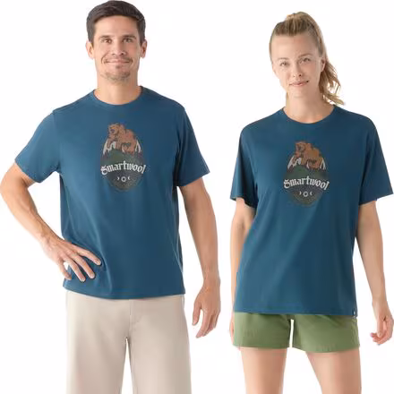 Bear Attack Graphic Short-Sleeve T-Shirt