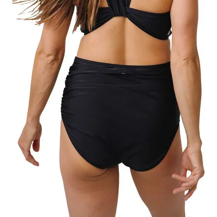 Ruched High Rise Bikini Bottom - Women's