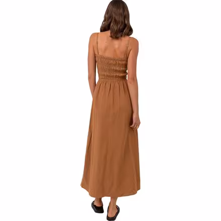 Classic Shirred Midi Dress - Women's