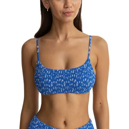 Elodie Floral Smocked Crop Bikini Top - Women's