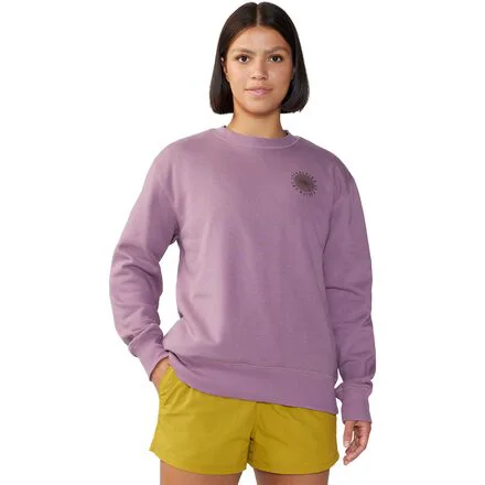 Spiral Pullover Crew Sweatshirt - Women's