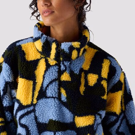 Printed Fleece 1/4-Zip Pullover - Women's
