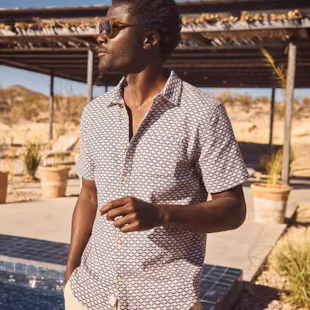 Short-Sleeve Stretch Selvage Shirt - Men's