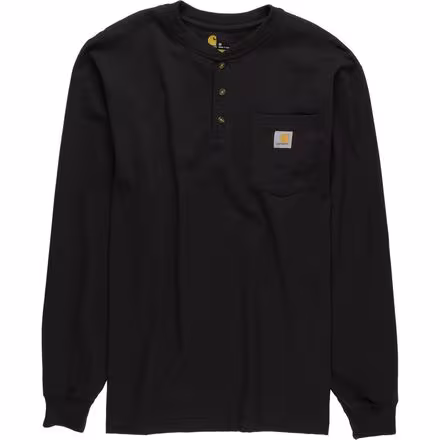 Workwear Pocket Long-Sleeve Henley Shirt - Men's