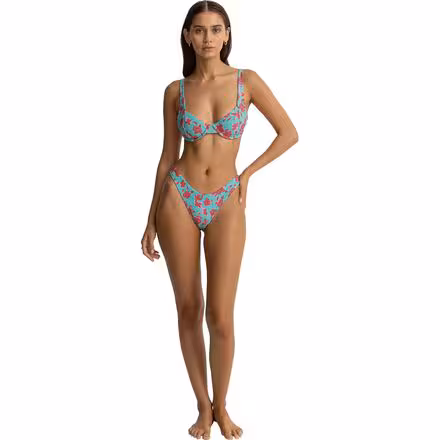 Inferna Floral Hi Cut Bikini Bottom - Women's