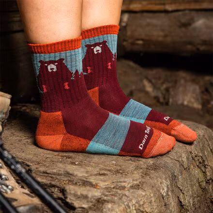 Bear Town Micro Crew Light Cushion Sock - Women's