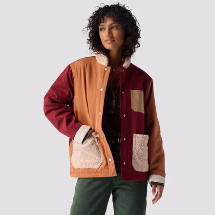 Patchwork Overcoat - Women's