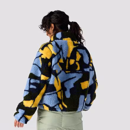 Printed Fleece 1/4-Zip Pullover - Women's