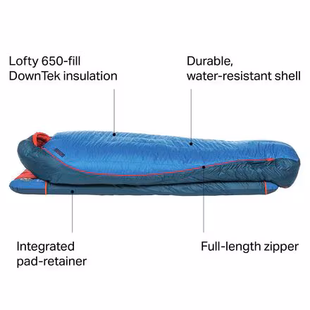 Anvil Horn Sleeping Bag: 15F Down