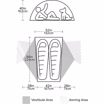 Copper Spur HV UL2 Bikepack Tent: 2-Person 3-Season
