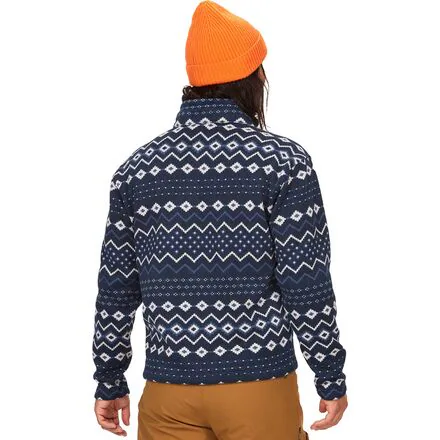 Heavyweight Drop Line Printed 1/2-Zip - Men's