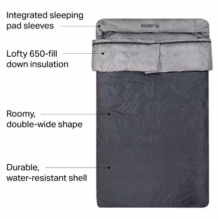 KSB Double Sleeping Bag: 30F Down