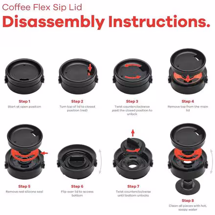 Wide Mouth Flex Sip Lid