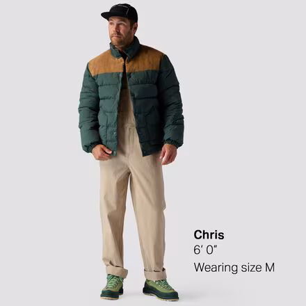 Snap Front Quilted Puffer - Men's