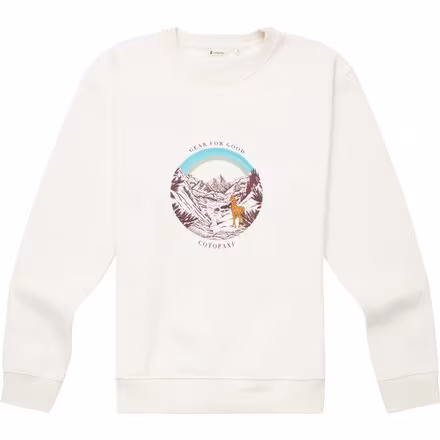 Traveling Llama Organic Crew Sweatshirt - Women's