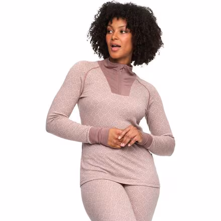 Voss Cashmere Mix 1/2-Zip Top - Women's
