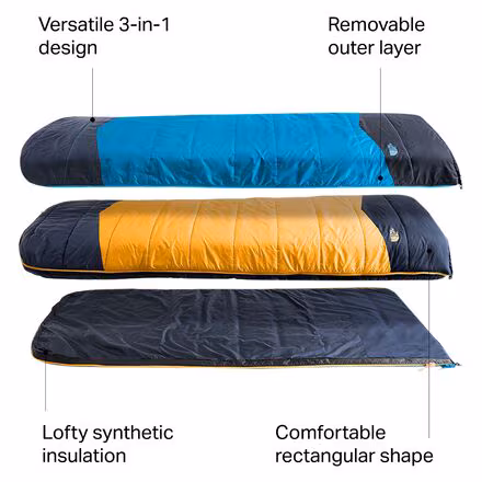 Dolomite One Sleeping Bag: 15F Synthetic