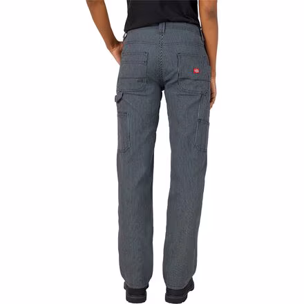 Hickory Stripe Carpenter Pant Straight - Women's