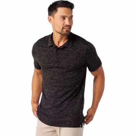 Merino Hemp Blend Short-Sleeve Polo Shirt - Men's