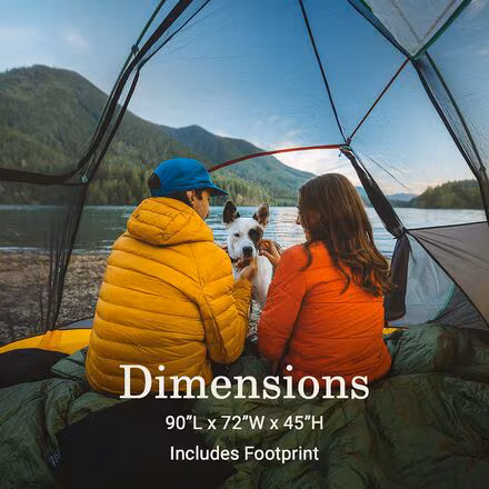 Peak1 Backpacking Tent: 3-Person 3-Season