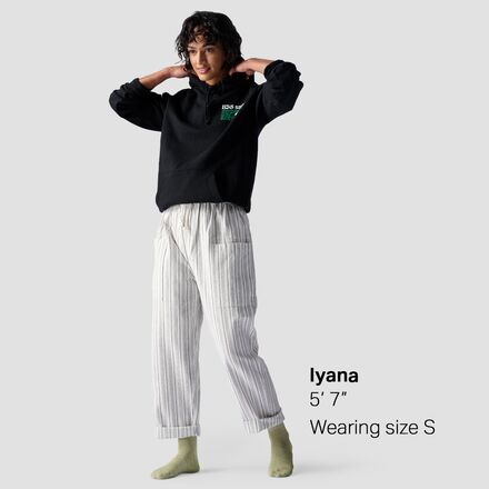 Textured Cotton Pull On Pant - Women's