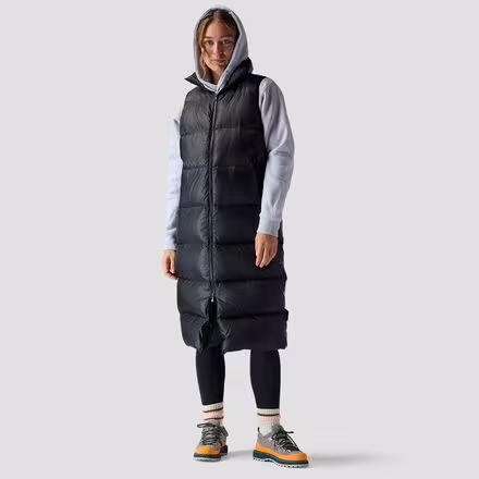 Long Down Parka Vest - Women's