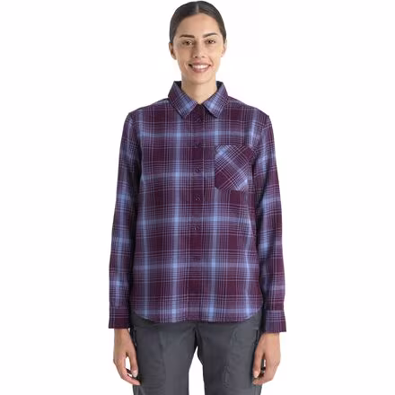 Merino 200 Dawnder Plaid Flannel Shirt - Women's