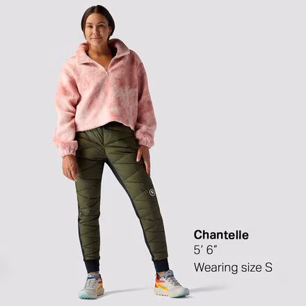 Printed Mid Pile Fleece 1/4 Zip Pullover - Women's