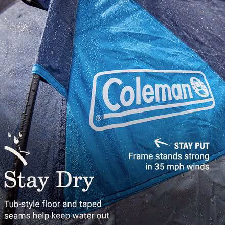 Camp Burst Dark Room Tent: 4-Person